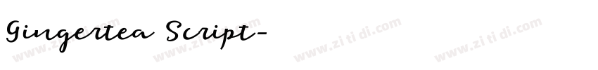 Gingertea Script字体转换